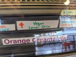 Vegan Lemon Oreo at Sparky's Homemade Ice Cream in Columbia