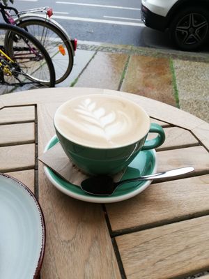 Milchkaffee, tasty at Café NiMo in Leipzig