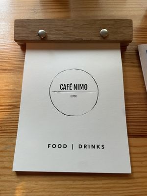 Menu  at Café NiMo in Leipzig