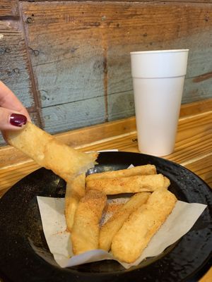 Fried yucca  at Boca 31 in Denton