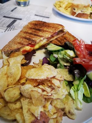 Cheeze and tomato toastie at Vittles & Company in Grimsby