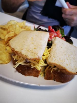 Cheeze and onion sandwich at Vittles & Company in Grimsby
