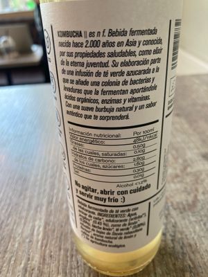 They have 2 flavors of kombucha (vegan & organic), the ginger one I took was good at Faborit in Madrid