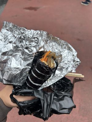 Vegan kimbap   at Bomulseom Kimbap - 보물섬김밥 in Seoul