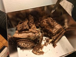 Chocolate cake at Little Bear in Pireas