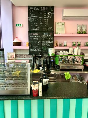 The menu inside. at Little Bear in Pireas