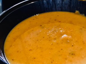 Fresh veggie soup. at Little Bear in Pireas