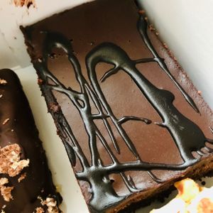 So much vegan chocolate...so little time.  at Little Bear in Pireas