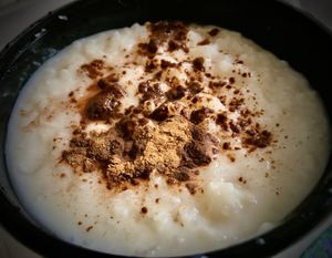 Exceptional rice pudding. at Little Bear in Pireas