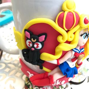 Sailor Moon Mug, with Luna.  at Little Bear in Pireas