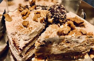 Carrot cake. at Little Bear in Pireas