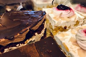 A box of treats! at Little Bear in Pireas