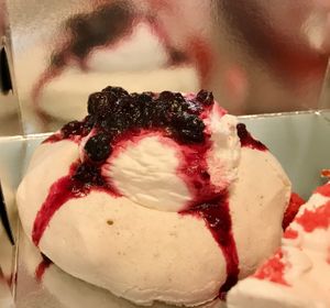 Fluffy and wonderful and fruity and sweet.  at Little Bear in Pireas