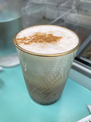 Oat iced latte  at Little Bear in Pireas