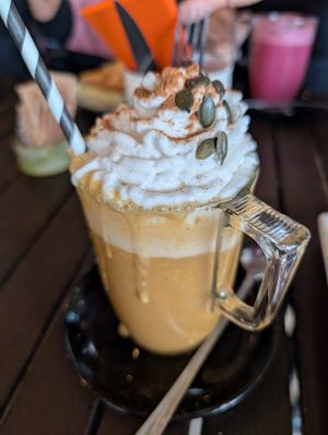 Café calabaza at Cafe Macondo in Mallorca