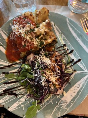 Lasaña de verduras   at Cafe Macondo in Mallorca