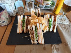 Club Sandwich at Cafe Macondo in Mallorca