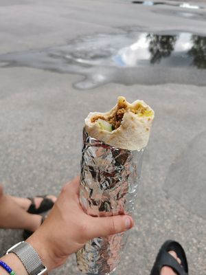 Vegan kebabrulle at Torino Pizzeria in Gaevle