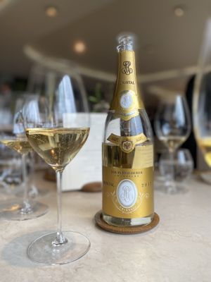 Champagne refills  at Geranium in Copenhagen