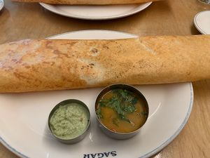 Great Masala Dosa 👍🏻  at Sagar Vegan & Vegetarian Restaurant - Covent Garden in London