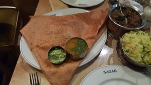 Masala Dosa at Sagar Vegan & Vegetarian Restaurant - Covent Garden in London