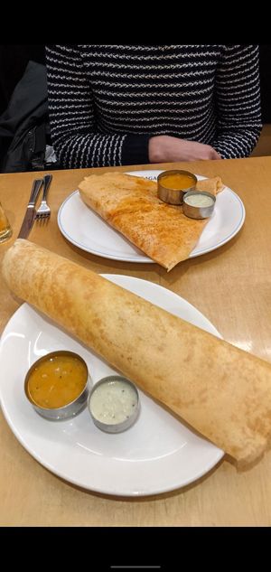 Dosas at Sagar Vegan & Vegetarian Restaurant - Covent Garden in London
