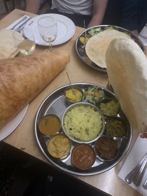 Thali (vegan)  at Sagar Vegan & Vegetarian Restaurant - Covent Garden in London