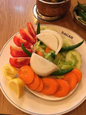 Green salad   at Sagar Vegan & Vegetarian Restaurant - Covent Garden in London