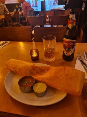 Masala dosa at Sagar Vegan & Vegetarian Restaurant - Covent Garden in London