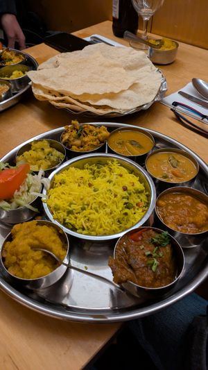 Vegan thali. at Sagar Vegan & Vegetarian Restaurant - Covent Garden in London