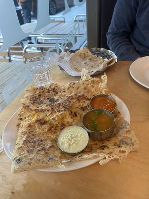 Onion dosa #Veganuary at Sagar Vegan & Vegetarian Restaurant - Covent Garden in London
