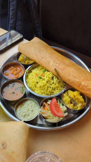 Lunch menu £7.20 not written or mentioned anywhere. You have to ask for it    at Sagar Vegan & Vegetarian Restaurant - Covent Garden in London