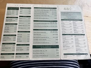 Second page of menu   at Sagar Vegan & Vegetarian Restaurant - Covent Garden in London