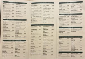 Menu, page 2 at Sagar Vegan & Vegetarian Restaurant - Covent Garden in London