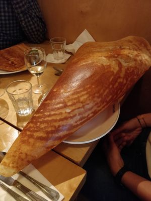 Mega size dosa at Sagar Vegan & Vegetarian Restaurant - Covent Garden in London