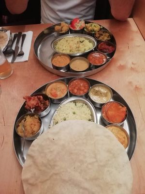 Vegan and vegi thali at Sagar Vegan & Vegetarian Restaurant - Covent Garden in London