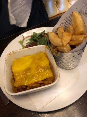 Vegan lasagne  at Ownies Bar and Bistro in Carrickfergus