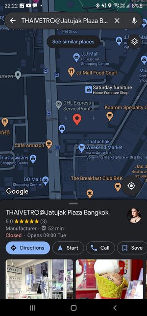 Red marker is the location! at ThaiVetro in Bangkok