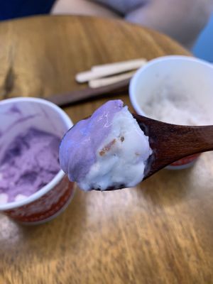 Purple potato and rice  at ThaiVetro in Bangkok