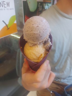 Black rice and cendol at ThaiVetro in Bangkok