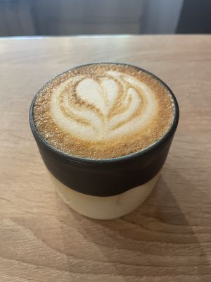 Oat milk latte   at Grain Trip in Bucharest