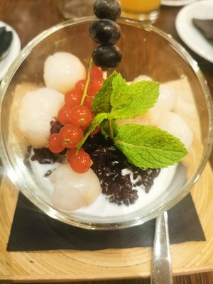 Schwarzer Reis mit Lychee at My Thai in Nuremberg