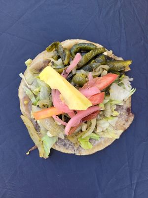 Rajas Poblanas Panucho at XKatik Vegano in Tulum