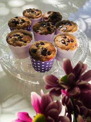 Bananen Himbeer Schoko Muffins  at LONO in Munich