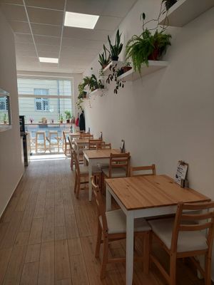 Inside at Mama Earth - Vegan Bistro in Gyor