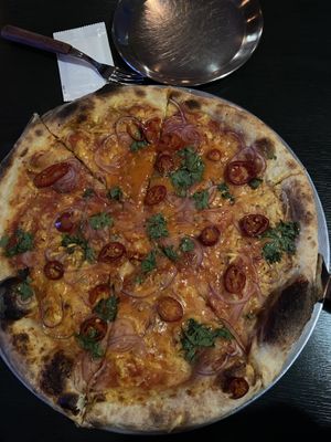   at Tom's Pizza in Seoul