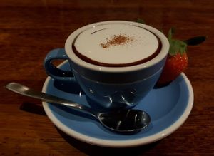 Vegan hot Chocolate with rum at Howl in the Bar - 하울인더바 in Seoul