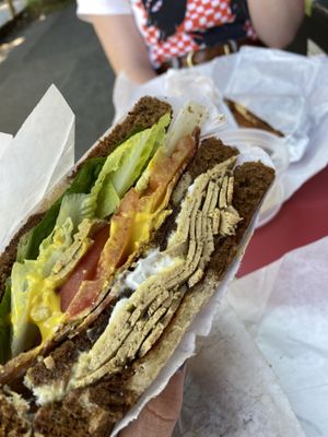   at Ben & Esther's Vegan Jewish Deli in Portland