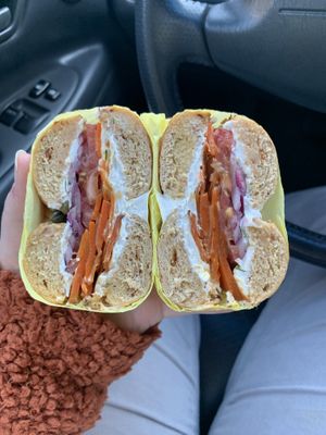 Lox Bagel Sandwich   at Ben & Esther's Vegan Jewish Deli in Portland