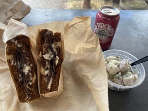   at Ben & Esther's Vegan Jewish Deli in Portland